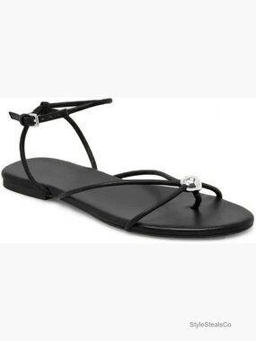 Strappy Flat Sandals Comfortable Open Round Toe Dressy Beach Thong Flip Flop